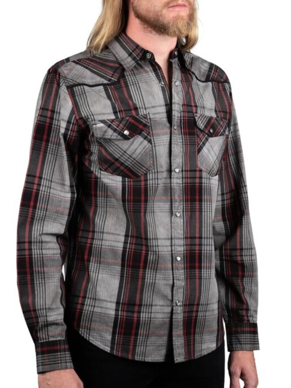 Wornstar Rocknrolla Asphalt Shirt Custom Chop Shop Mens XXL Plaid Biker